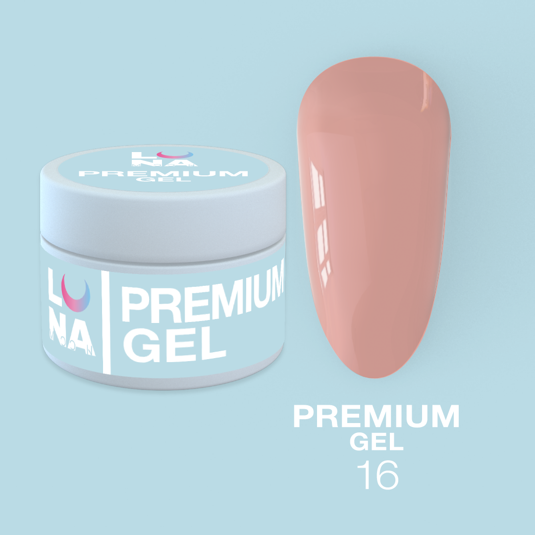 Гель для нарощування Premium Gel №16 15 ml LUNAmoon