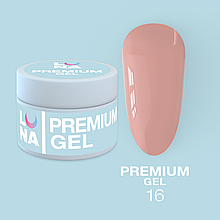 Гель для нарощування Premium Gel №16 15 ml LUNAmoon