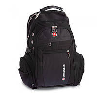 Рюкзак городской "6621 Темно-серый/Черный" 35л, походный рюкзак туристический/спортивный с чехлом (TO)