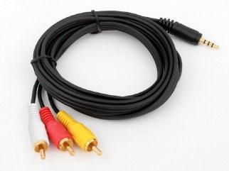 Кабель 3.5 jack-3RCA 1.5м (пакет)
