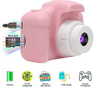 Детский цифровой фотоаппарат Kids Camera GM14 с записью видео и играми.