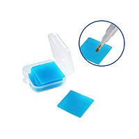 Аксесуари для алмазної вишивки Клей для алмазної мозаїки 25х25 мм в коробочці Синій BrushMe GL301