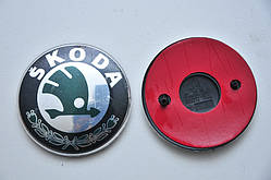 Емблема Skoda на капот/багажник 80 мм 1U0 853 621C