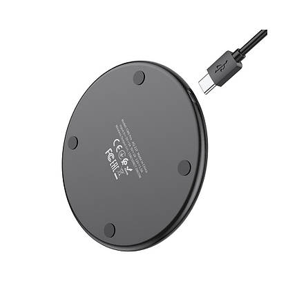 Бездротовий зарядний пристрій Hoco CW6 Pro Easy 15 W charging wireless fast charger, фото 2