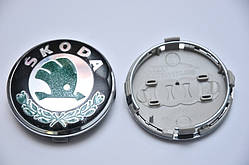 Ковпачки 61мм з логотипом Skoda для дисків ауді 4M0601170 8T0601170