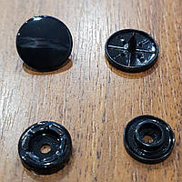 Кнопка пластиковая 10мм Черная К (50шт.)
