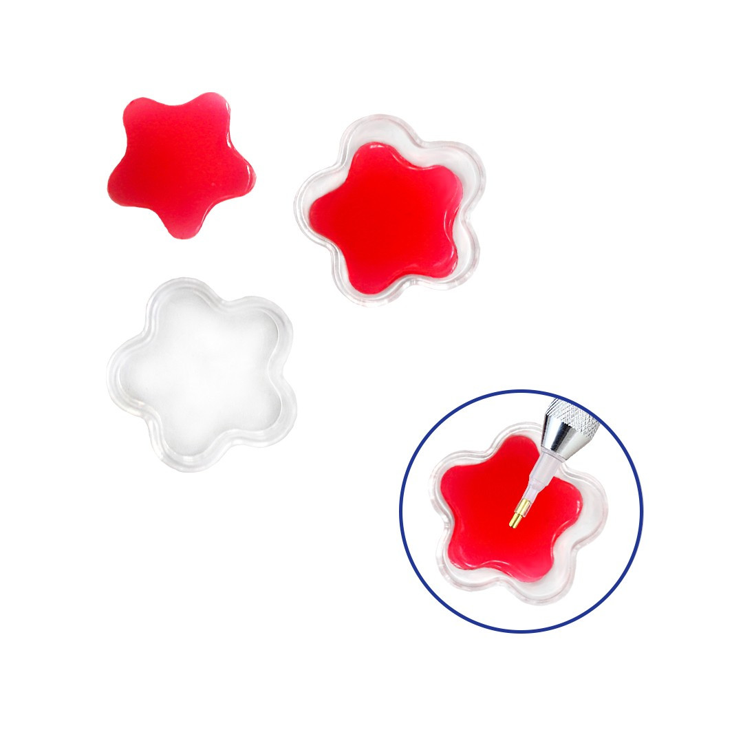 Аксесуари для алмазної вишивки Клей для алмазної мозаїки Flower червоний BrushMe GL701, фото 1