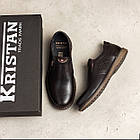 Чоловічі шкіряні туфлі Kristan brown old school, фото 7
