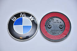 82мм 2pin емблему на капот (бампер) BMW біло-синій F серія 51147057794 БМВ