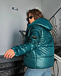 Жіноча демісезонна куртка великого розміру осінні жіночі куртки батал весна осінь коротка, фото 6