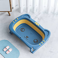 Тор! Дитяча складана ванночка Bestbaby BS-8766 Котик Blue