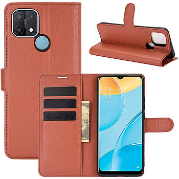 Чохол-книжка Litchie Wallet для Oppo A15 Brown