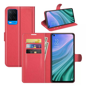 Чохол-книжка Litchie Wallet для Oppo A54 Red