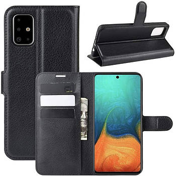 Чохол-книжка Litchie Wallet для Samsung Galaxy A71 A715 Black