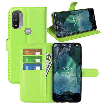 Чохол-книжка Litchie Wallet для Motorola E20 / E30 / E40 Light Green