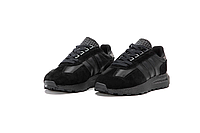 Кроссовки мужские Adidas Retropy E5 black обувь Адидас Ретропи черные замш текстиль весна осень 45