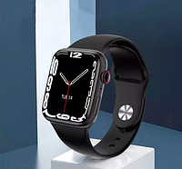 Смарт часы Фитнес браслет трэккер I7 Pro Max черный пульсометром тонометром + Подарок
