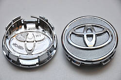 Ковпачки/заглушки ХРОМ для дисків Тойота 62 мм Toyota
