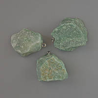 Кулон Амазоніт натуральний камінь необроблений від d-26х20 до 35х29мм+- асорті купити біжутерію оптом в інтернеті