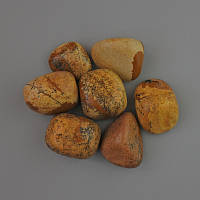 Сувенірний натуральний камінь Яшма Пейзажна галтівка d-20х18мм (+-) фасовка 100гр купити біжутерію дешево оптом в інтернеті