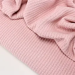 Бавовняне полотно "Косичка" 240см колір брудно-рожевий № ТФ-037