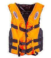 Cпасательный жилет страховочный для рыбалки SYB1030 Оранжевый XL: Gsport