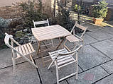 Дерев'яні складні меблі (4 стільці + стіл №1), фото 6