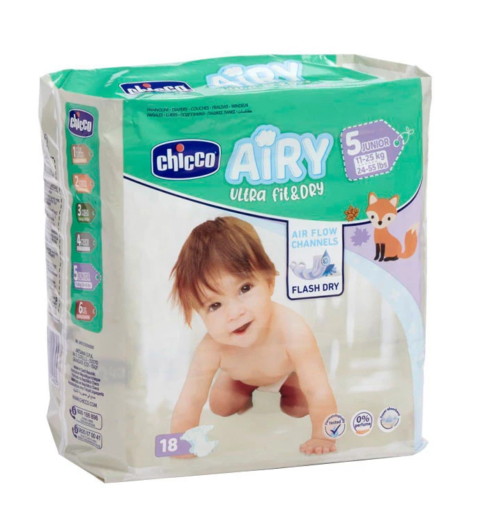 Підгузки дитячі Chicco Airy 5 18шт 11-25кг