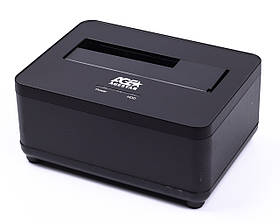 Док-станція 2.5"/3.5" SATA HDD/SSD, USB 3.0, чорний Agestar 3UBT7 (Black) — MegaLavka