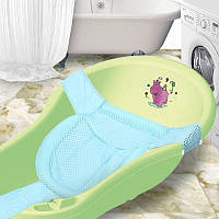 Тор! Матрасик коврик для ребенка в ванночку с креплениями Bestbaby 331 Blue