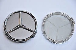 Ковпачки 75 мм Графіт Mercedes для литих дисків А2204000125