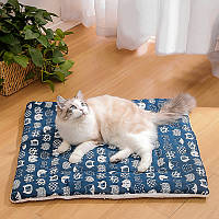 Тор! Лежак для домашньої тварини для котів і собак Taotaopets 563301 Blue Cats M (45*55 см)