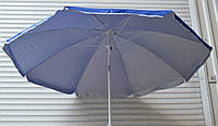 Зонт круглый (1.8м) с серебряным напылением, наклон, пластиковая спица