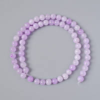 Намистини Кунцит (іміт.) гладка кулька d-6мм + - L-37см + - на волосіні купити біжутерію дешево оптом в інтернеті