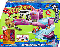 Игровой набор Hot Wheels Skate Octopus Skatepark с грифом Tony Hawk