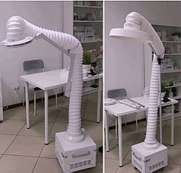 Потужна мобільна Витяжка з гофрою 2в1 в салон Педикюру Манікюру Ботокса Кератина витяжка Ф'ЮЖН Трансформер