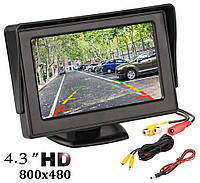 Монитор TFT LCD HD4.3" для камеры заднего вида в автомобиль (4,3 дюйма, 2-AV, на ножке)