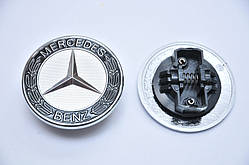Емблема 57 мм на капот Mercedes заглушка АБС пластик