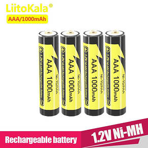Акумулятор AAA LiitoKala Ni-10, 1.2V, 1000mAh, фото 3