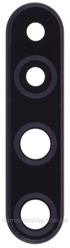 Скло камери Honor 20/20S/Nova 5T з рамкою чорного кольору, фото 1