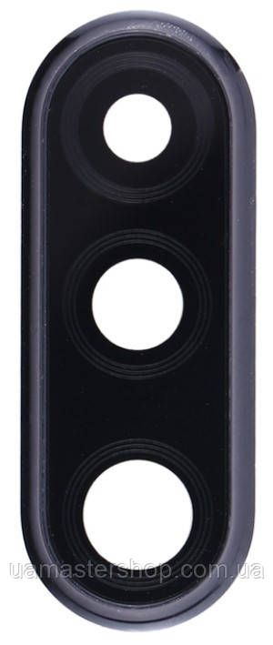 Скло камери Huawei P30 Lite 48MP з рамкою чорного кольору Midnight Black, фото 1