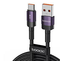 Кабель живлення USB - Type-C Toocki 100W для заряджання та передачі даних 100 см