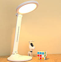 Тор! Настольная круглая LED лампа 7790 3 режима цветовой температуры складная аккумуляторная сенсорная