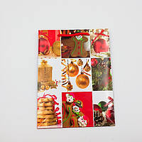 Пакеты подарочные бумажные ламинированные (новый год) 12,5*17*5,5 cм