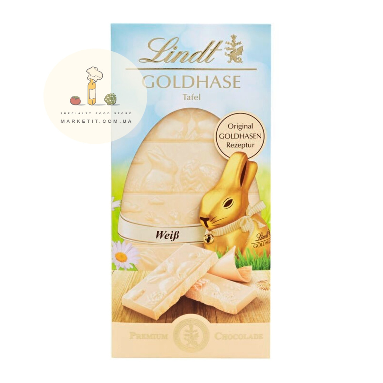 Шоколад білий Lindt Goldhase Weib, великодня 120 г.