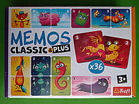 Мемос Класичний Плюс. Милі Монстрики / Memos Classic&Plus. Cute Monsters. Trefl