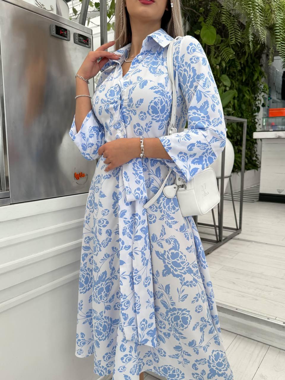 Сукня жіноча принтована довжина міді (Норма), фото 1