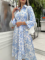 Сукня жіноча принтована довжина міді (Норма), фото 3