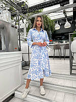 Сукня жіноча принтована довжина міді (Норма), фото 2