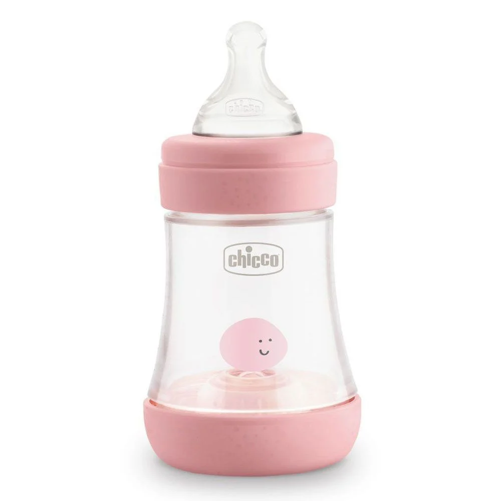 Пляшечка пластикова PERFECT 5, 150мл, 0м+ Chicco для дівчинки (8058664121939)